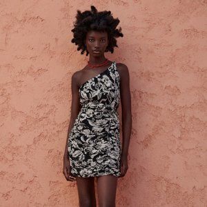 NWT Zara Black Floral Printed Dress - Bloggers Fav